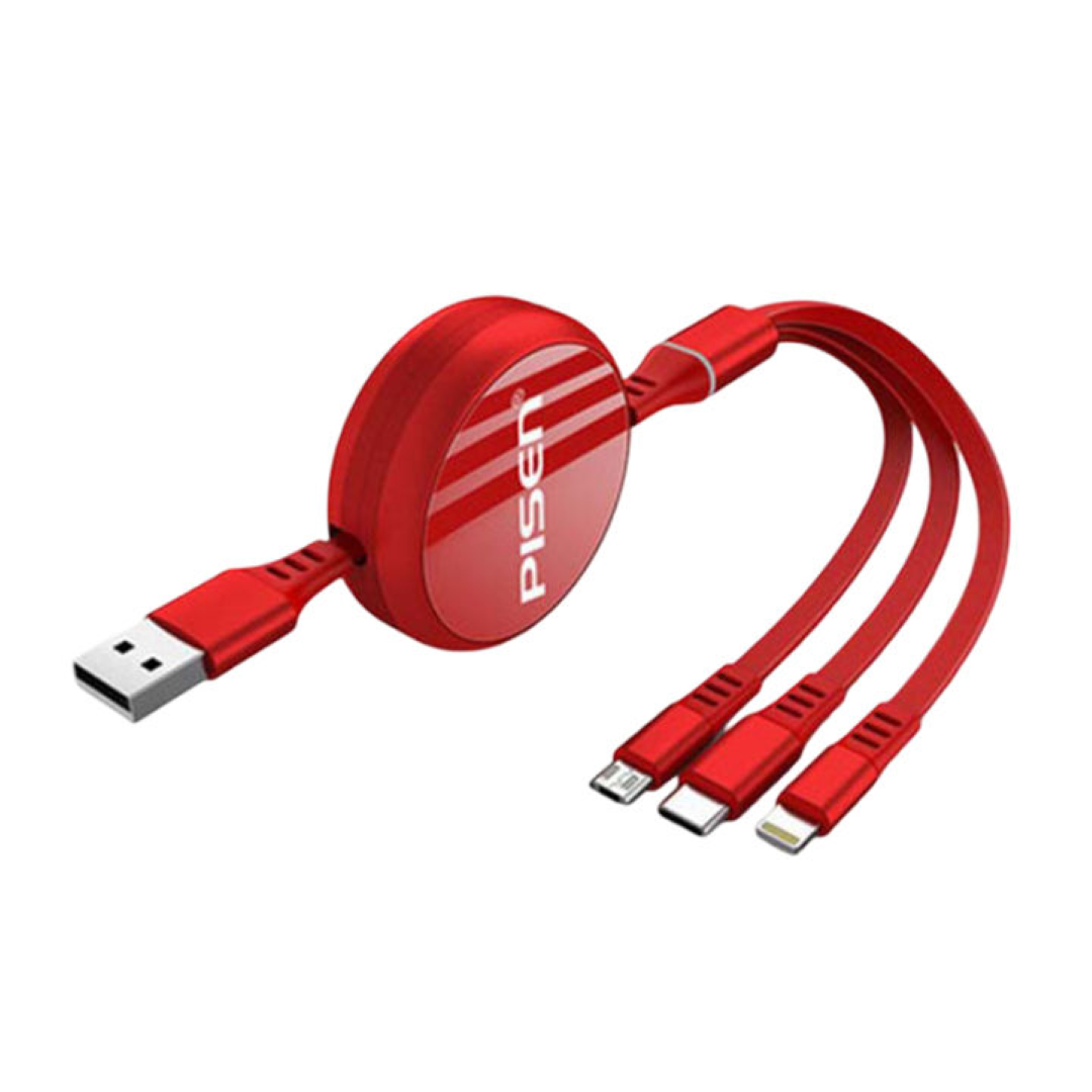 RECTRACTABLE MICRO USB CABLE 3IN1